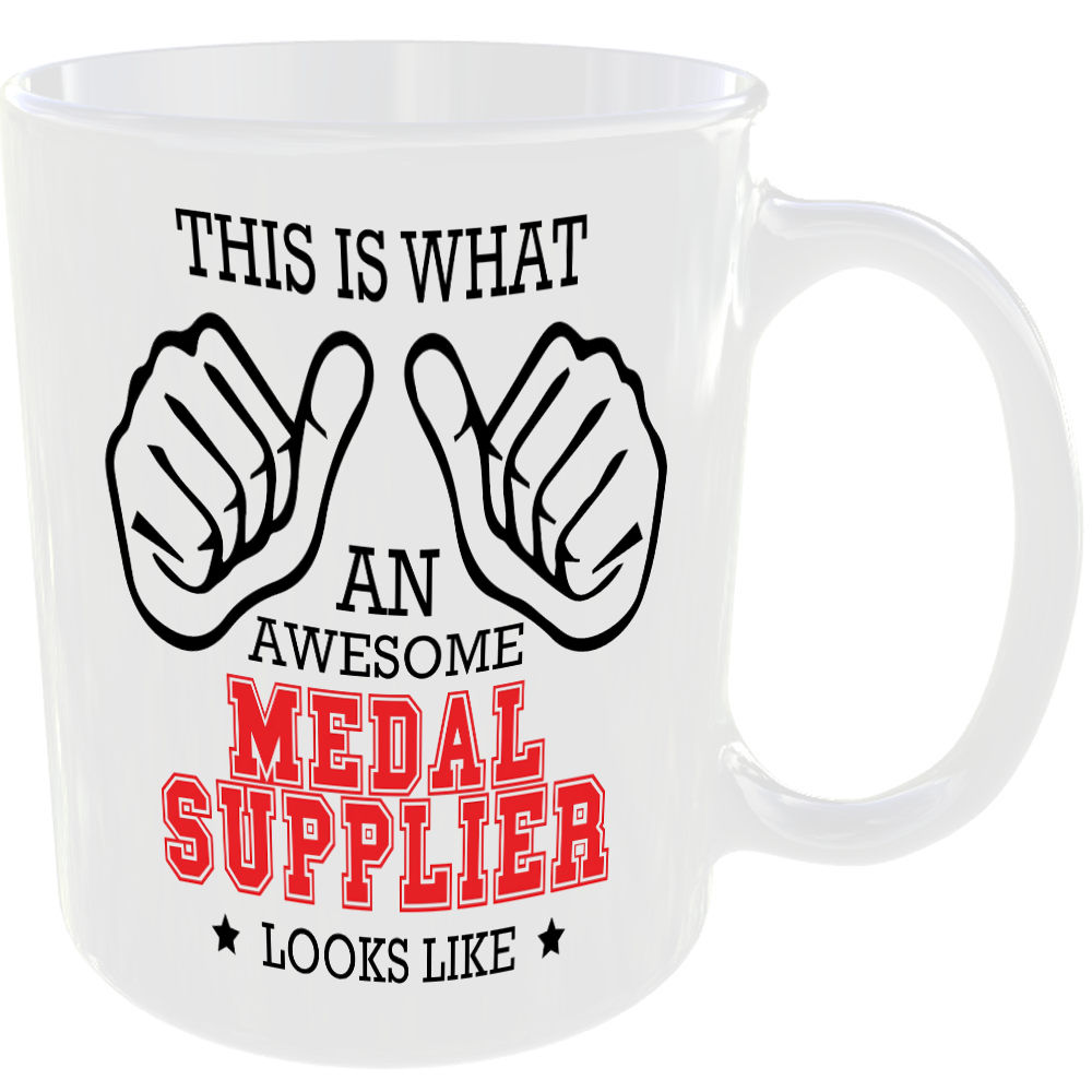 WHAT AN AWESOME MEDAL SUPPLIER LOOKS LIKE MUG IDEAL GIFT CUP FOR WORK JOB CAREER - Image 2