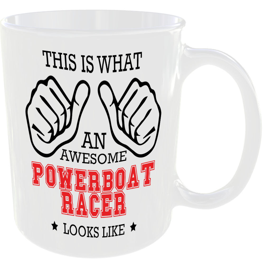 This is what an awesome Powerboat Racer looks like - gift mug - Image 2