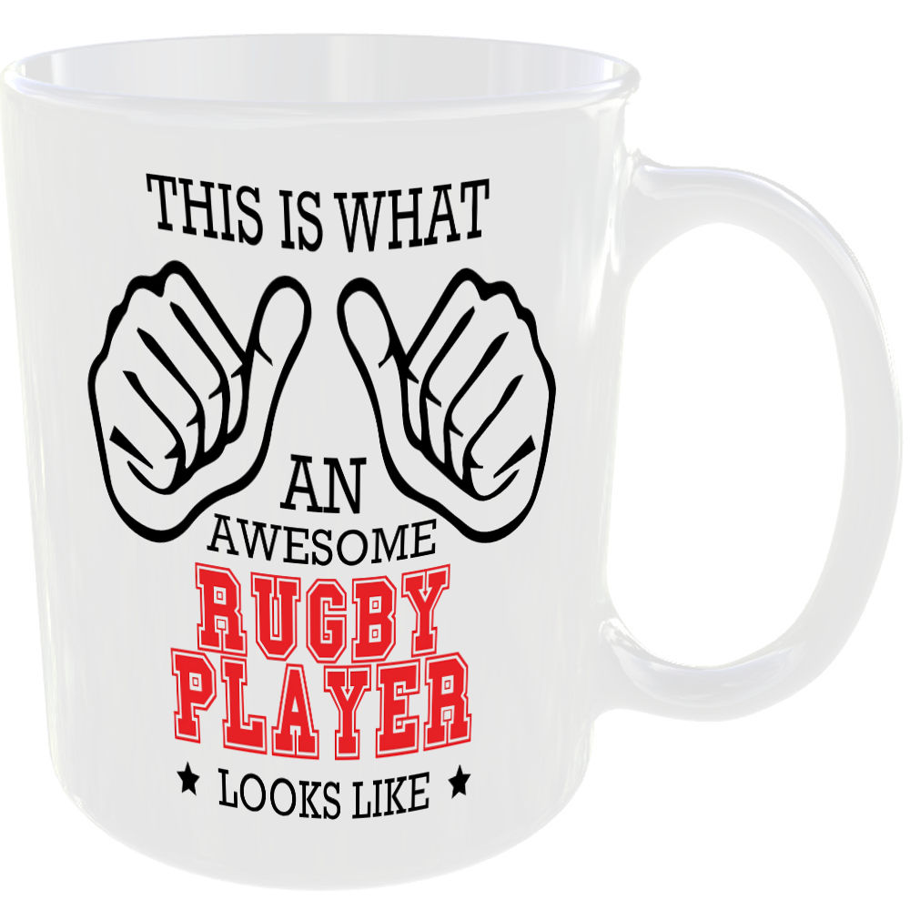 This is what an awesome Rugby Player looks like - gift mug - Image 2