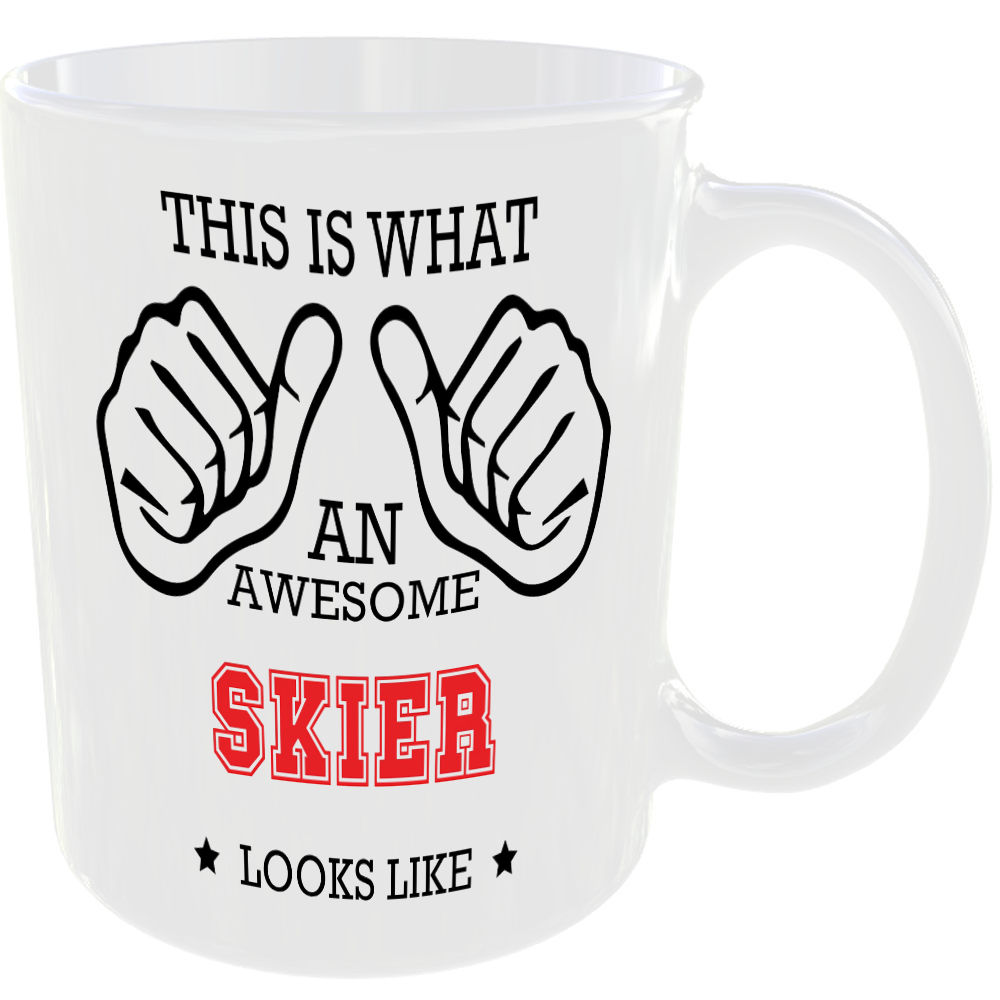 This is what an awesome Skier looks like - gift mug - Image 2