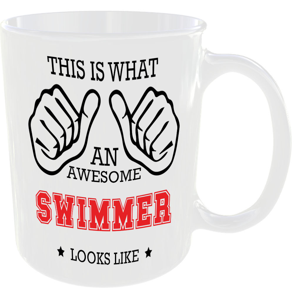 This is what an awesome Swimmer looks like - gift mug - Image 2