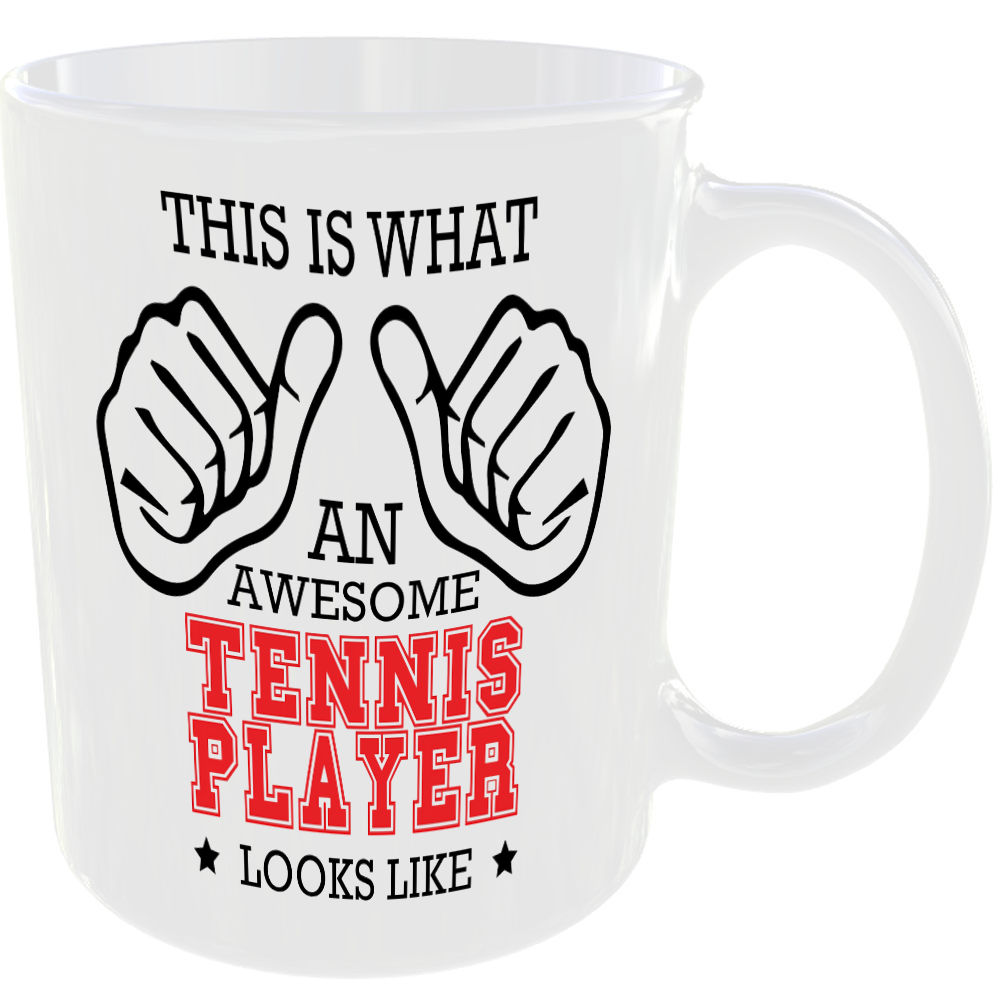 This is what an awesome Tennis Player looks like - gift mug - Image 2