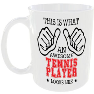 This is what an awesome Tennis Player looks like - gift mug