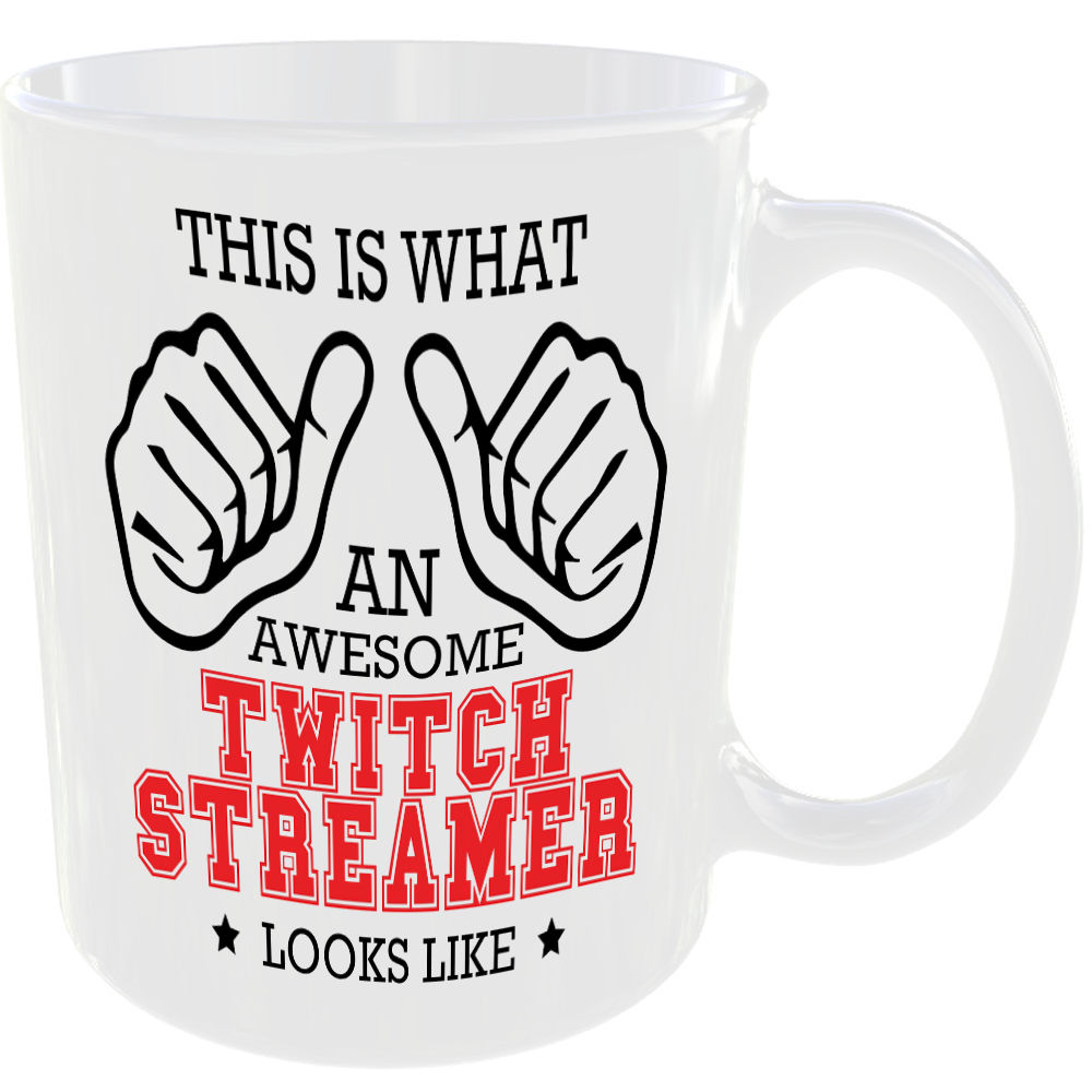 WHAT A AWESOME TWITCH STREAMER LOOKS LIKE MUG IDEAL GIFT CUP FOR WORK JOB CAREER - Image 2