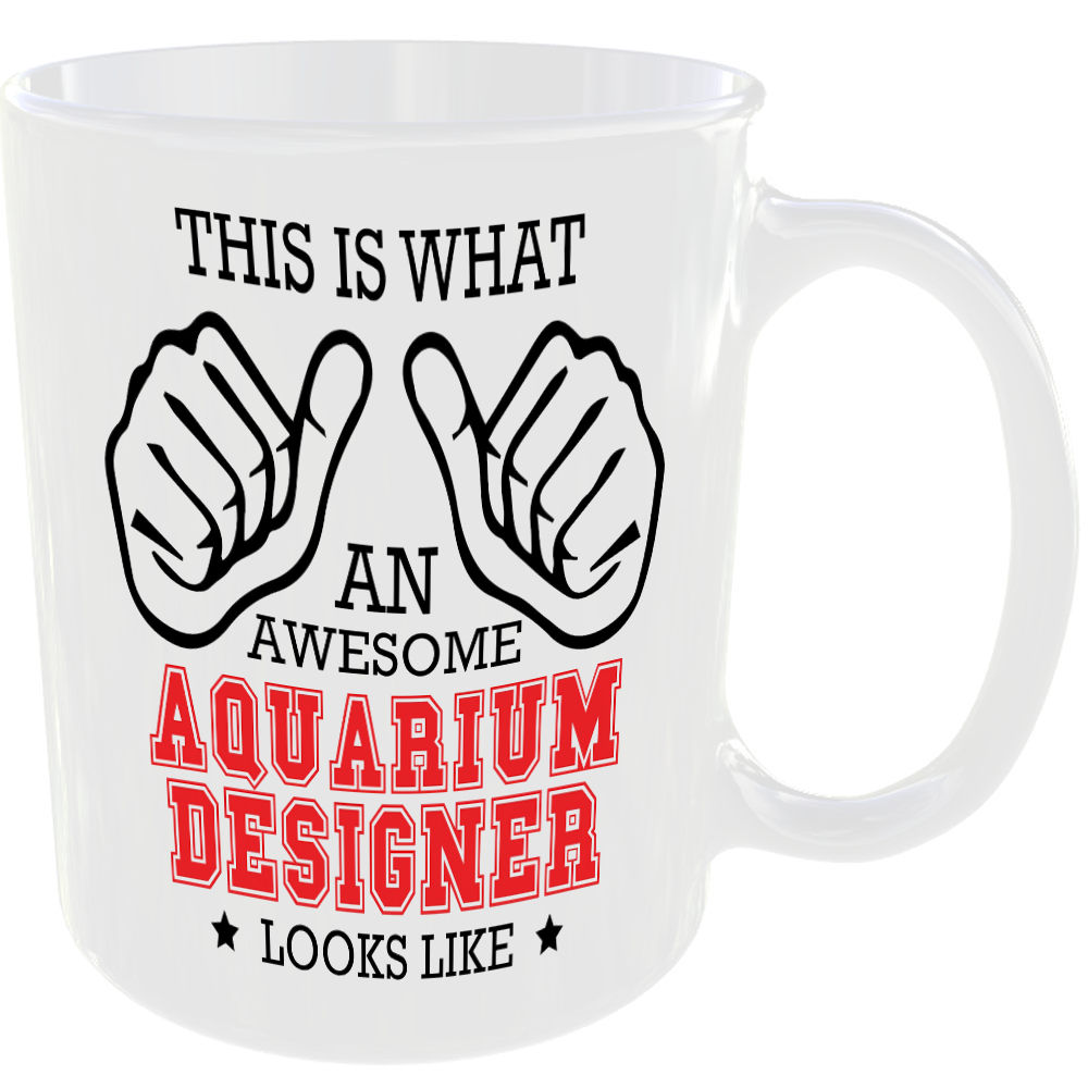 THIS IS WHAT AN AWESOME AQUARIUM DESIGNER LOOKS LIKE MUG IDEAL GIFT CUP FOR WORK JOB CAREER - Image 2