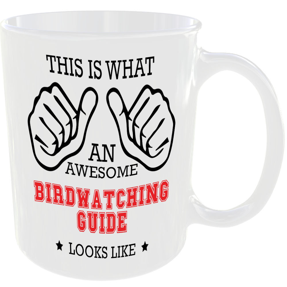 THIS IS WHAT AN AWESOME BIRDWATCHING GUIDE LOOKS LIKE MUG IDEAL GIFT CUP FOR WORK JOB CAREER - Image 2