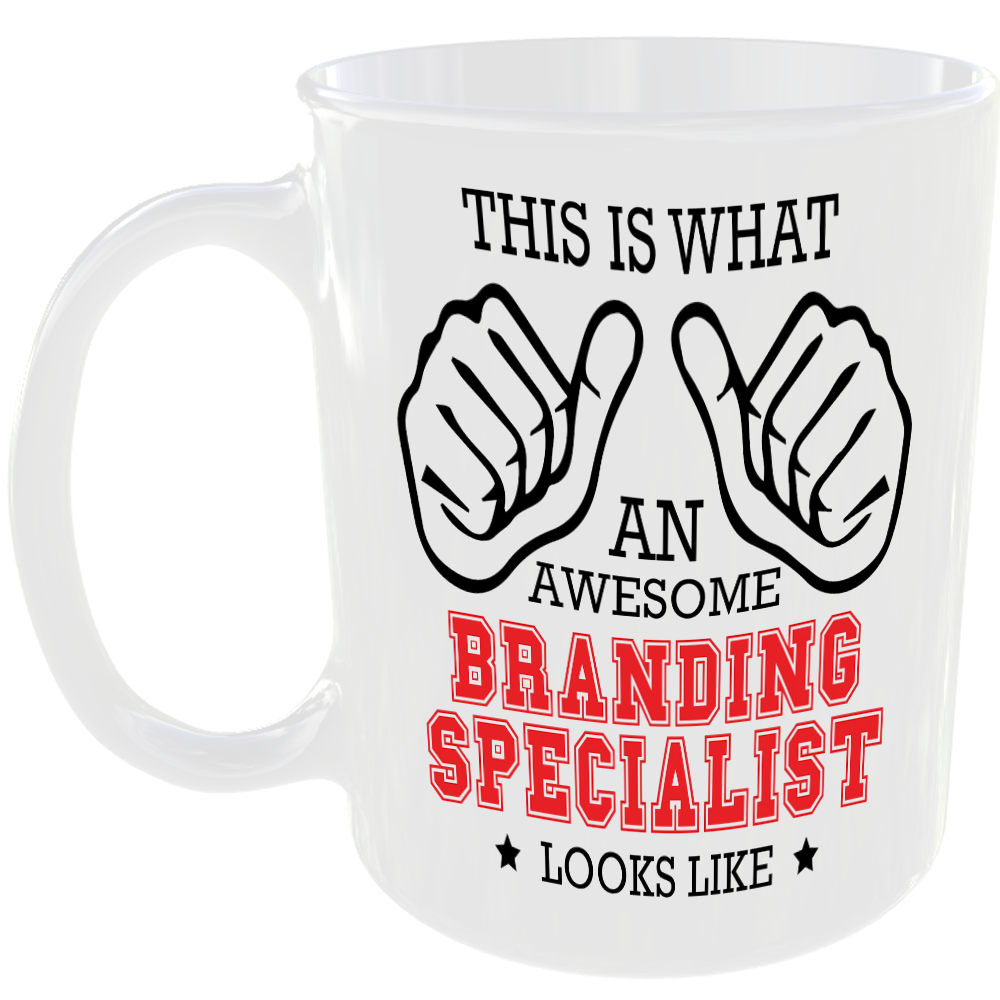THIS IS WHAT AN AWESOME BRANDING SPECIALIST LOOKS LIKE MUG IDEAL GIFT CUP FOR WORK JOB CAREER