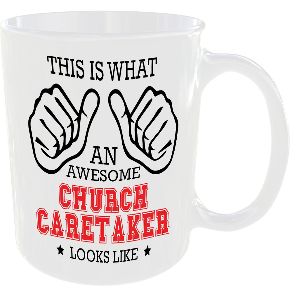 THIS IS WHAT AN AWESOME CHURCH CARETAKER LOOKS LIKE MUG IDEAL GIFT CUP FOR WORK JOB CAREER - Image 2