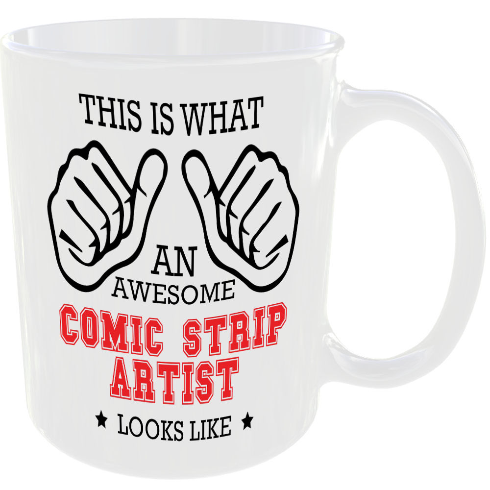 THIS IS WHAT AN AWESOME COMIC STRIP ARTIST LOOKS LIKE MUG IDEAL GIFT CUP FOR WORK JOB CAREER - Image 2