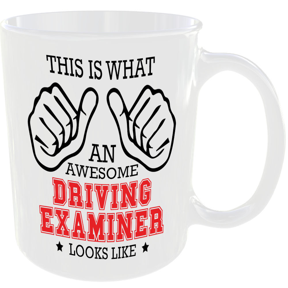 THIS IS WHAT AN AWESOME DRIVING EXAMINER LOOKS LIKE MUG IDEAL GIFT CUP FOR WORK JOB CAREER - Image 2