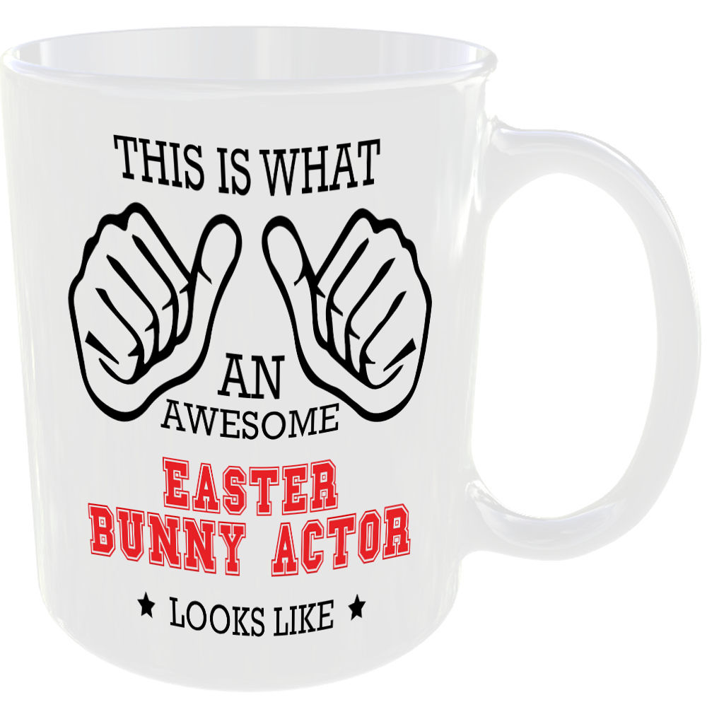THIS IS WHAT AN AWESOME EASTER BUNNY ACTOR LOOKS LIKE MUG IDEAL GIFT CUP FOR WORK JOB CAREER - Image 2