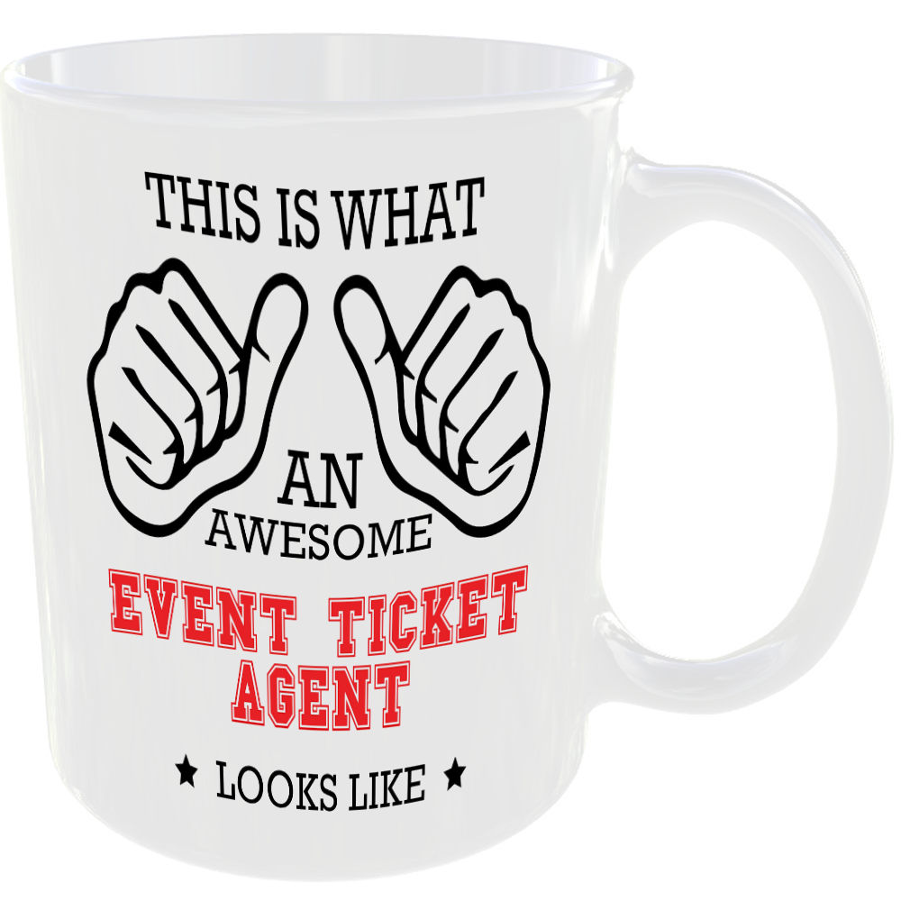 THIS IS WHAT AN AWESOME EVENT TICKET AGENT LOOKS LIKE MUG IDEAL GIFT CUP FOR WORK JOB CAREER - Image 2