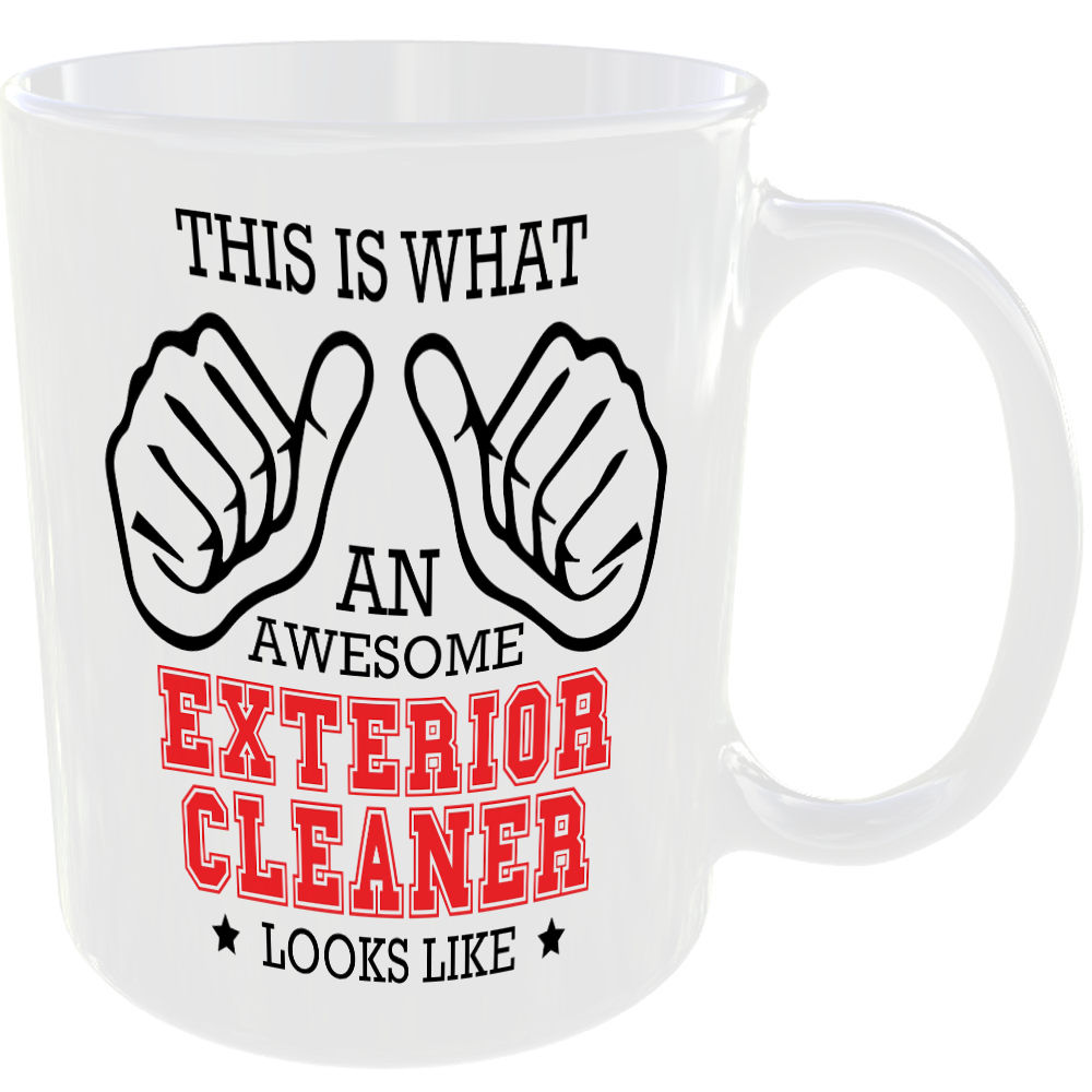 THIS IS WHAT AN AWESOME EXTERIOR CLEANER LOOKS LIKE MUG IDEAL GIFT CUP FOR WORK JOB CAREER - Image 2