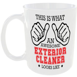 THIS IS WHAT AN AWESOME EXTERIOR CLEANER LOOKS LIKE MUG IDEAL GIFT CUP FOR WORK JOB CAREER