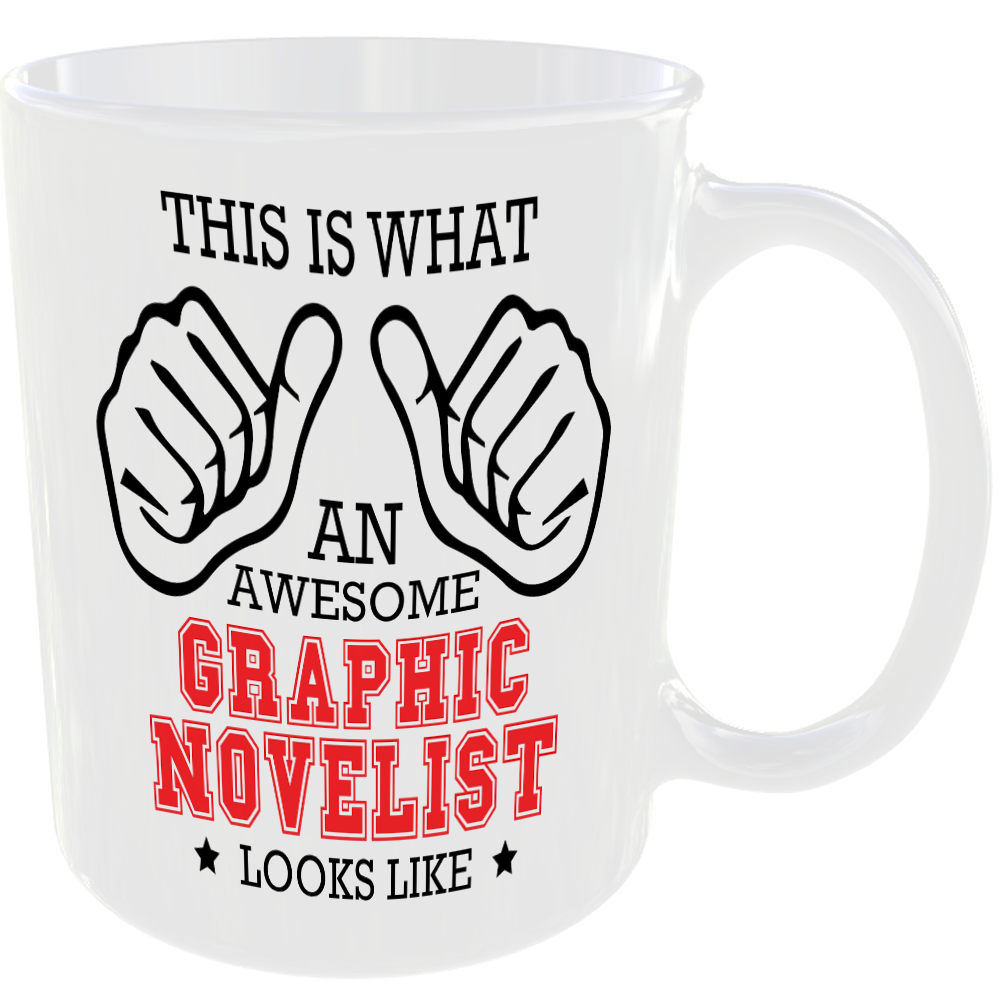 THIS IS WHAT AN AWESOME GRAPHIC NOVELIST LOOKS LIKE MUG IDEAL GIFT CUP FOR WORK JOB CAREER - Image 2