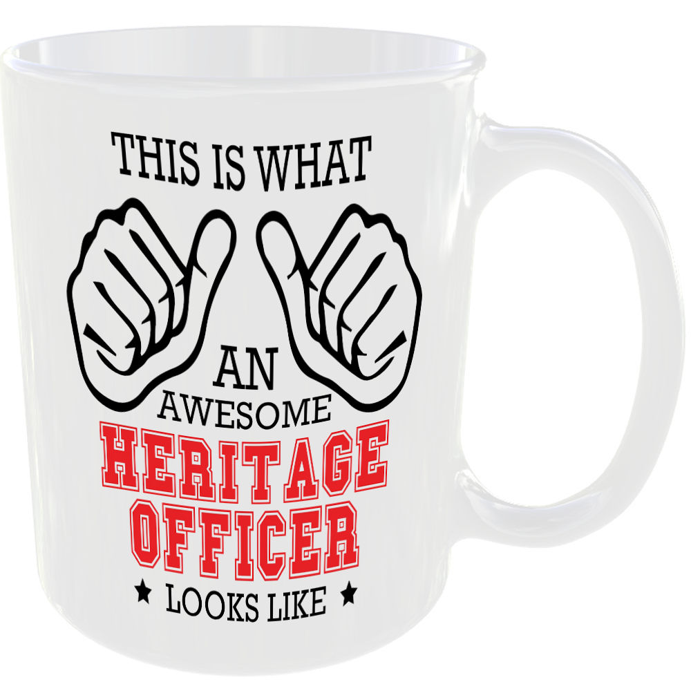THIS IS WHAT AN AWESOME HERITAGE OFFICER LOOKS LIKE MUG IDEAL GIFT CUP FOR WORK JOB CAREER - Image 2