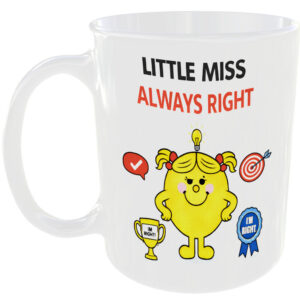 Little Miss Always Right Mug Funny Mr Men Style Cup Sarcastic Gift Office Home