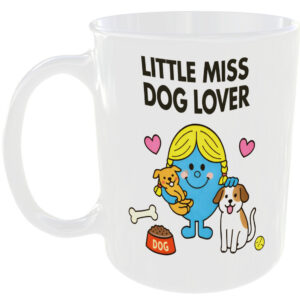 Little Miss Dog Lover Mug Funny Mr Men Style Cup Cute Puppy Gift Pet Pooch Hound