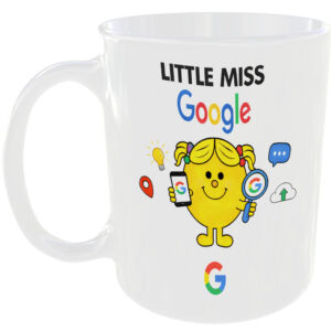 Little Miss Google Mug Funny Mr Men Style Cup Search Engine Tech Fan User Gift