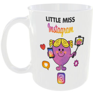Little Miss Instagram Mug Funny Mr Men Style Cup Influencer Online Selfie Gift
