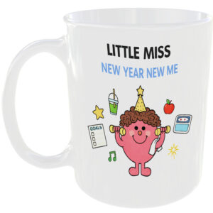 Little Miss New Year New Me Mug Funny Mr Men Style Cup Goals Gift My Gym Fitness