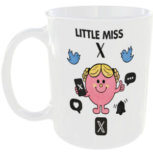 Little Miss X Mug Funny Mr Men Style Cup Social Media Twitter Posts Trend Chat