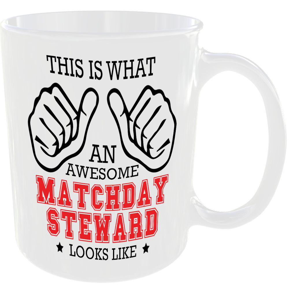 THIS IS WHAT AN AWESOME MATCHDAY STEWARD LOOKS LIKE MUG IDEAL GIFT CUP FOR WORK JOB CAREER - Image 2