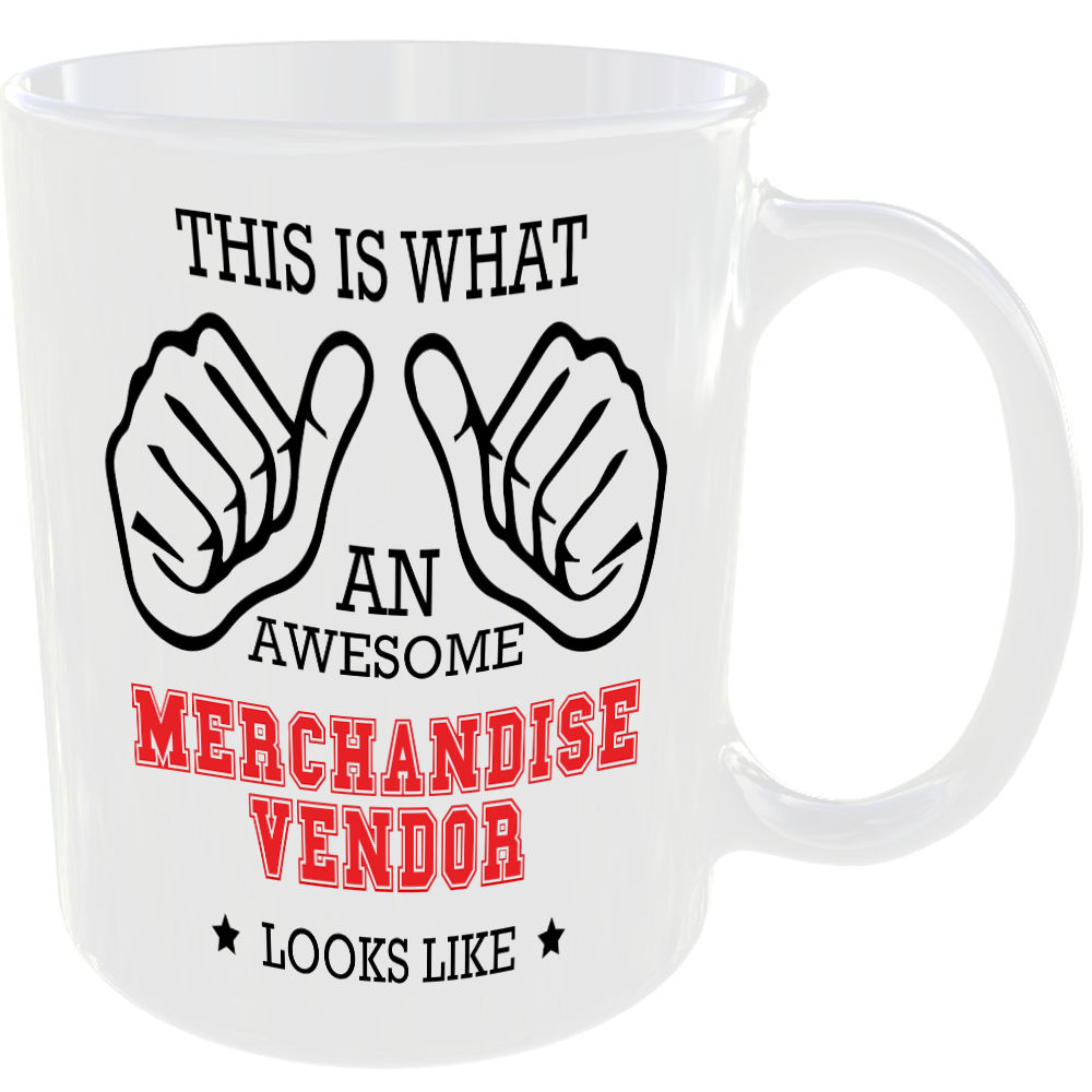 THIS IS WHAT AN AWESOME MERCHANDISE VENDOR LOOKS LIKE MUG IDEAL GIFT CUP FOR WORK JOB CAREER - Image 2