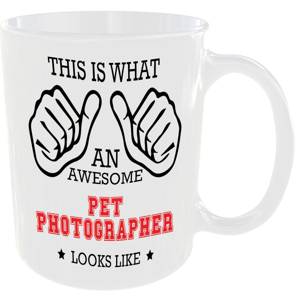THIS IS WHAT AN AWESOME PET PHOTOGRAPHER LOOKS LIKE MUG IDEAL GIFT CUP FOR WORK JOB CAREER - Image 2