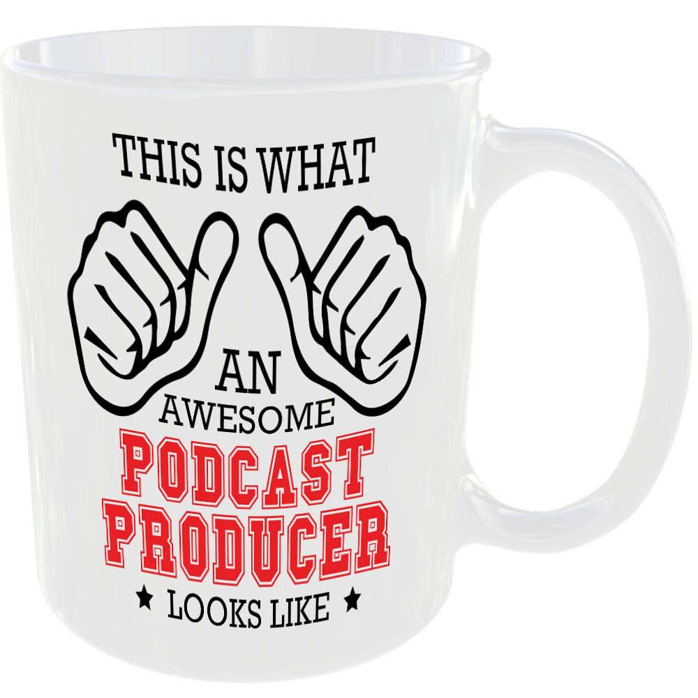 THIS IS WHAT AN AWESOME PODCAST PRODUCER LOOKS LIKE MUG IDEAL GIFT CUP FOR WORK JOB CAREER - Image 2