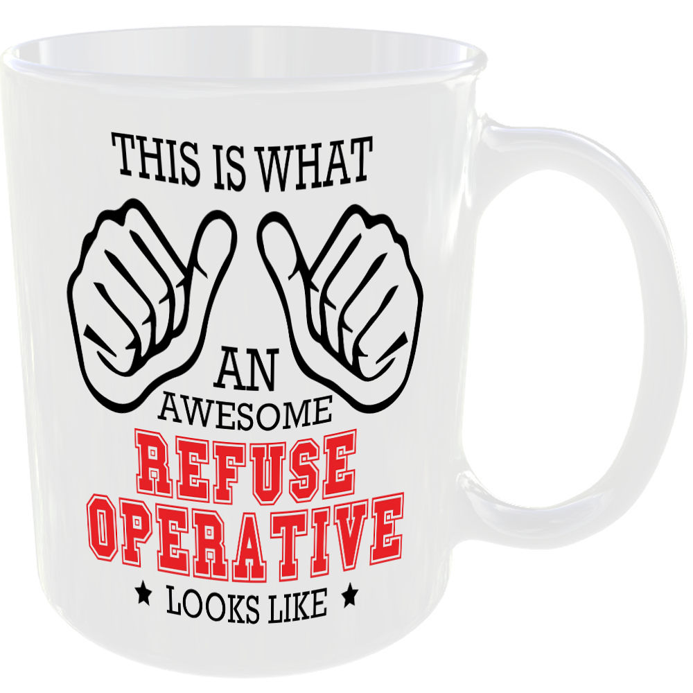 THIS IS WHAT AN AWESOME REFUSE OPERATIVE LOOKS LIKE MUG IDEAL GIFT CUP FOR WORK JOB CAREER - Image 2