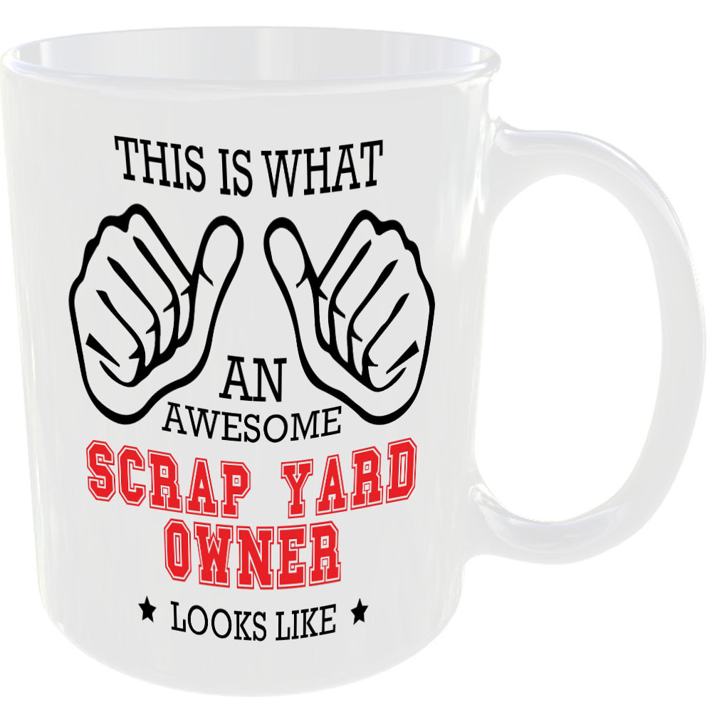 THIS IS WHAT AN AWESOME SCRAP YARD OWNER LOOKS LIKE MUG IDEAL GIFT CUP FOR WORK JOB CAREER - Image 2