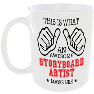 THIS IS WHAT AN AWESOME STORYBOARD ARTIST LOOKS LIKE MUG IDEAL GIFT CUP FOR WORK JOB CAREER