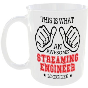 THIS IS WHAT AN AWESOME STREAMING ENGINEER LOOKS LIKE MUG IDEAL GIFT CUP FOR WORK JOB CAREER