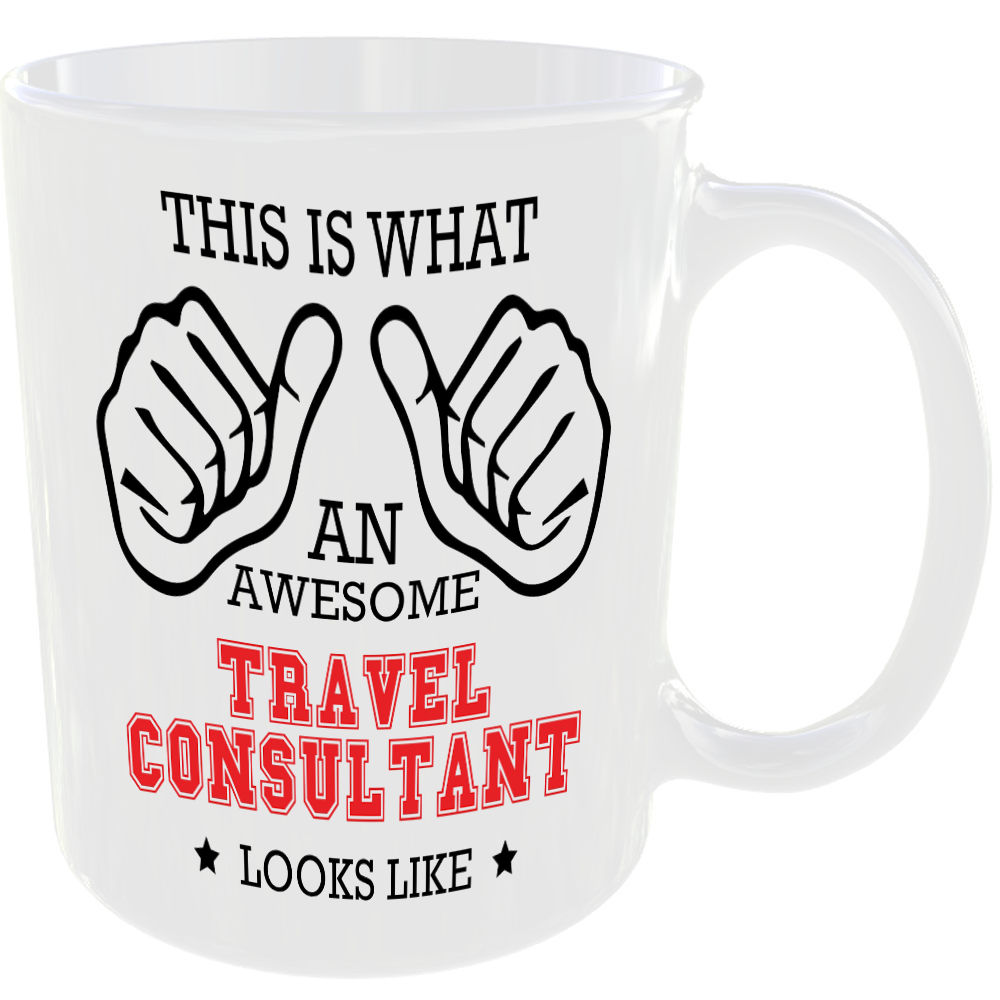 THIS IS WHAT AN AWESOME TRAVEL CONSULTANT LOOKS LIKE MUG IDEAL GIFT CUP FOR WORK JOB CAREER - Image 2