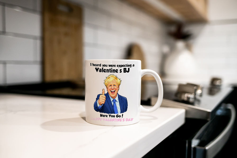 Funny Valentines Day Gift Mug for Husband Boyfriend BJ Boris Johnson Joke Cup - Image 3
