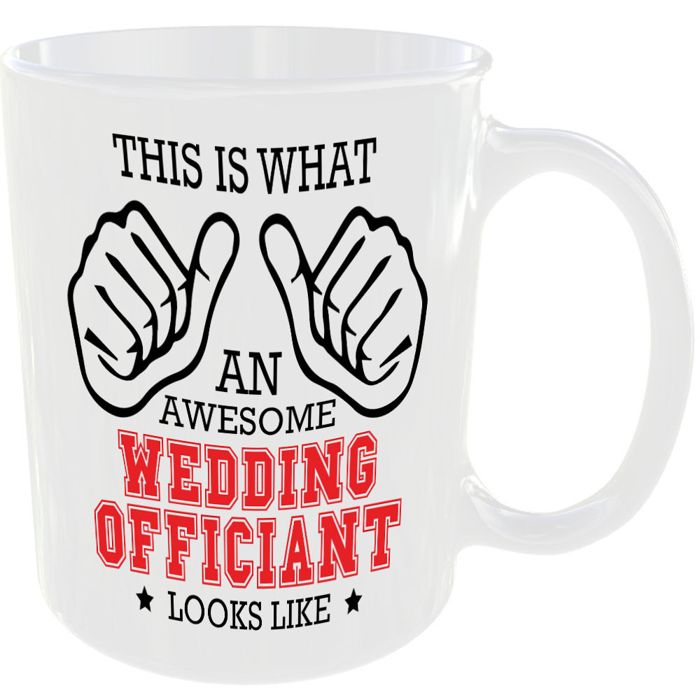 THIS IS WHAT AN AWESOME WEDDING OFFICIANT LOOKS LIKE MUG IDEAL GIFT CUP FOR WORK JOB CAREER - Image 2