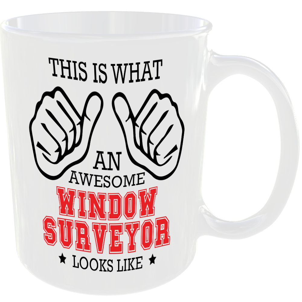 THIS IS WHAT AN AWESOME WINDOW SURVEYOR LOOKS LIKE MUG IDEAL GIFT CUP FOR JOB CAREER - Image 2