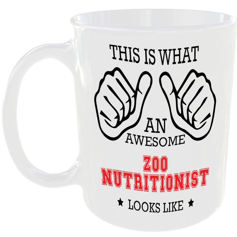 THIS IS WHAT AN AWESOME ZOO NUTRITIONIST LOOKS LIKE MUG IDEAL GIFT CUP FOR WORK JOB CAREER