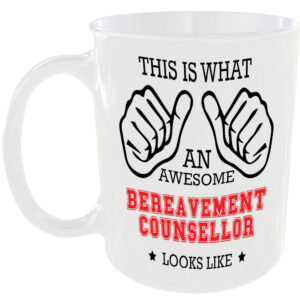 AWESOME BEREAVEMENT COUNSELLOR LOOKS LIKE MUG IDEAL GIFT CUP FOR WORK JOB CAREER
