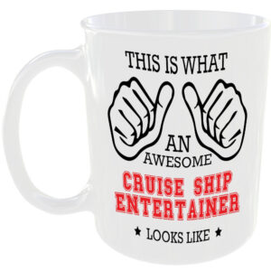 AWESOME CRUISE SHIP ENTERTAINER LOOK LIKE MUG IDEAL GIFT CUP FOR WORK JOB CAREER