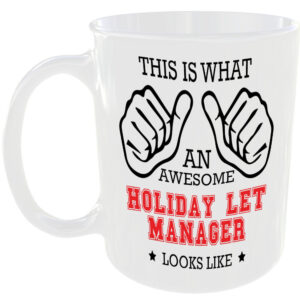 WHAT AN AWESOME HOLIDAY LET MANAGER LOOKS LIKE MUG IDEAL GIFT CUP FOR JOB CAREER