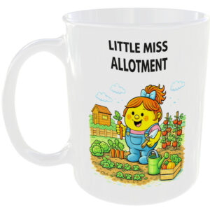 Little Miss Allotment Mug Funny Gardening Gift Tea Coffee Cup Gardener Veg 🥕🌱