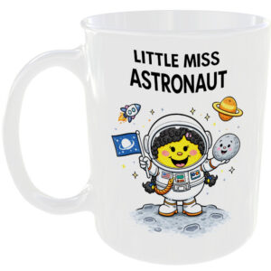 Little Miss Astronaut Mug Funny Space Galaxy Gift Tea Coffee Cup Rocket Stars 🚀
