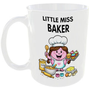 Little Miss Baker Mug Funny Baking Kitchen Gift Tea Coffee Cup Dessert Pastry 🍰