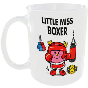Little Miss Boxer Mug Funny Boxing Fighter Gift Tea Coffee Cup Sport Amateur 🥊☕