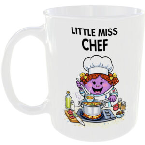 Little Miss Chef Mug Funny Cooking Kitchen Gift Tea Coffee Cup Food Gourmet ☕