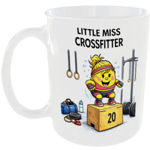 Little Miss CrossFitter Mug Funny Fitness Gym Gift Tea Coffee Cup Fit Training ☕