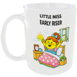 Little Miss Early Riser Mug Funny Morning Sunrise Gift Tea Coffee Cup Dawn 🌅☕