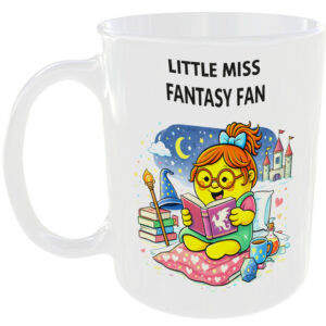 Little Miss Fantasy Fan Mug Funny Books Magic Gift Tea Coffee Cup Dragons 🐉☕
